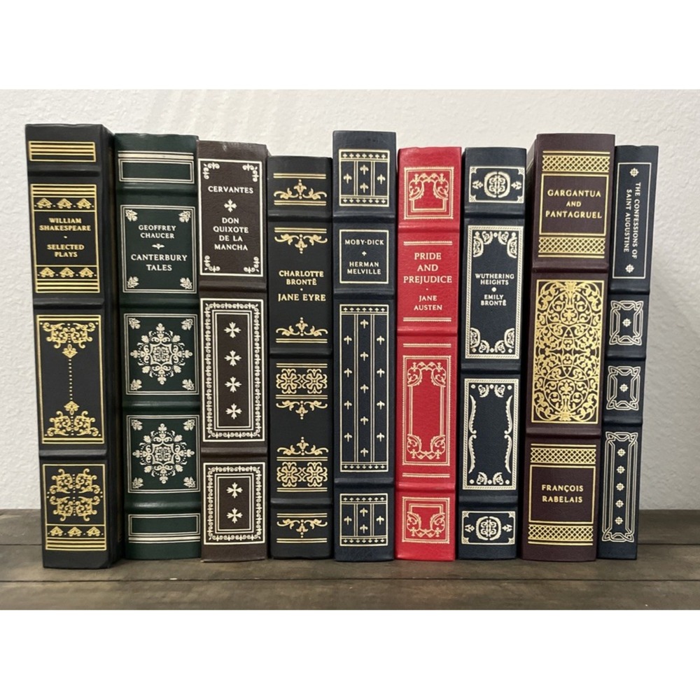 Franklin Library Classics Hardcover Book Lot of 9 Pride and Prejudice Moby Dick